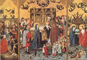 master of the Holy Kindred Retable of the Seven Joys of the Virgin (mk05) China oil painting art